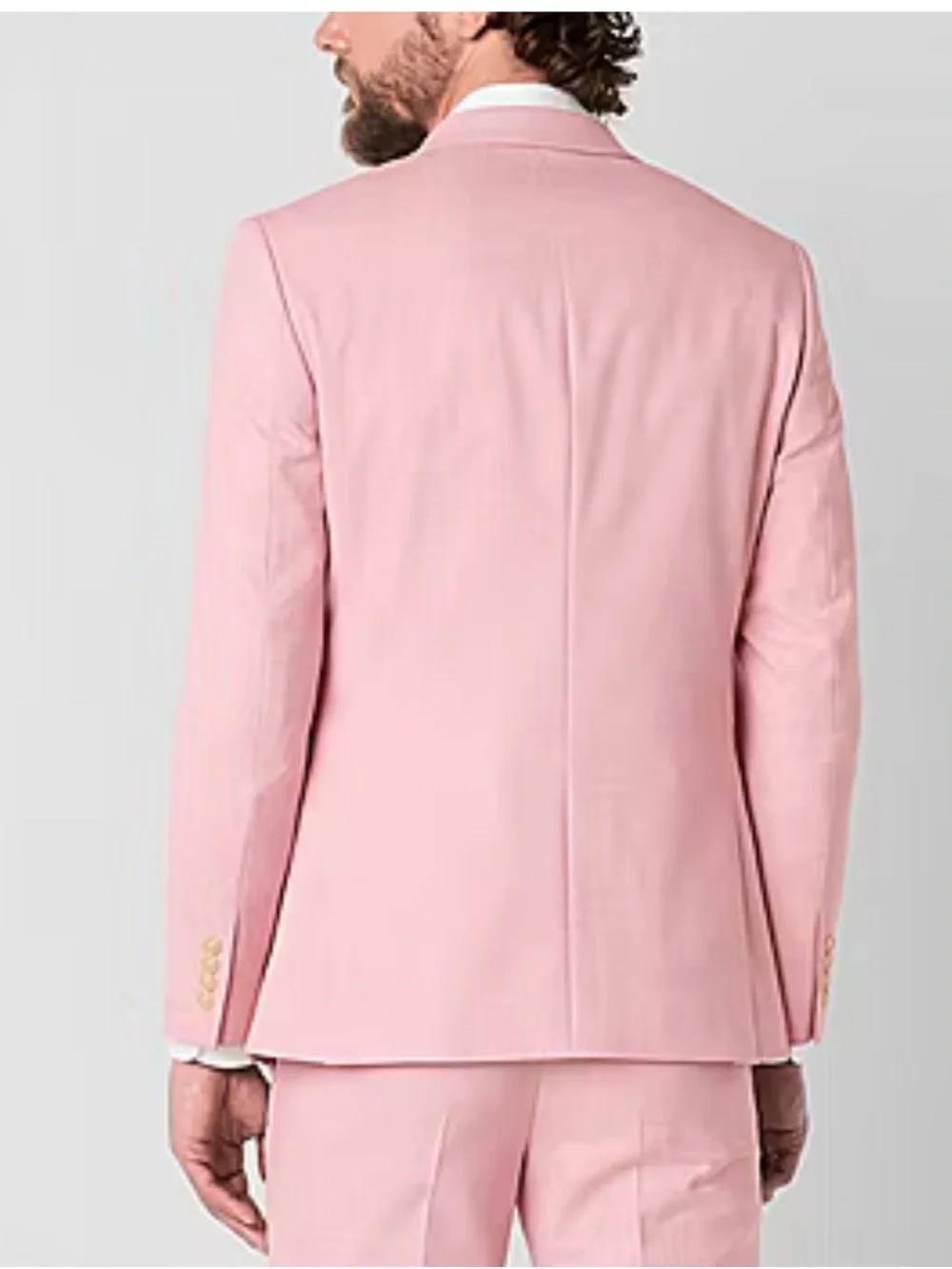 H&M Light Pink Two-Button Men's Suit Jacket